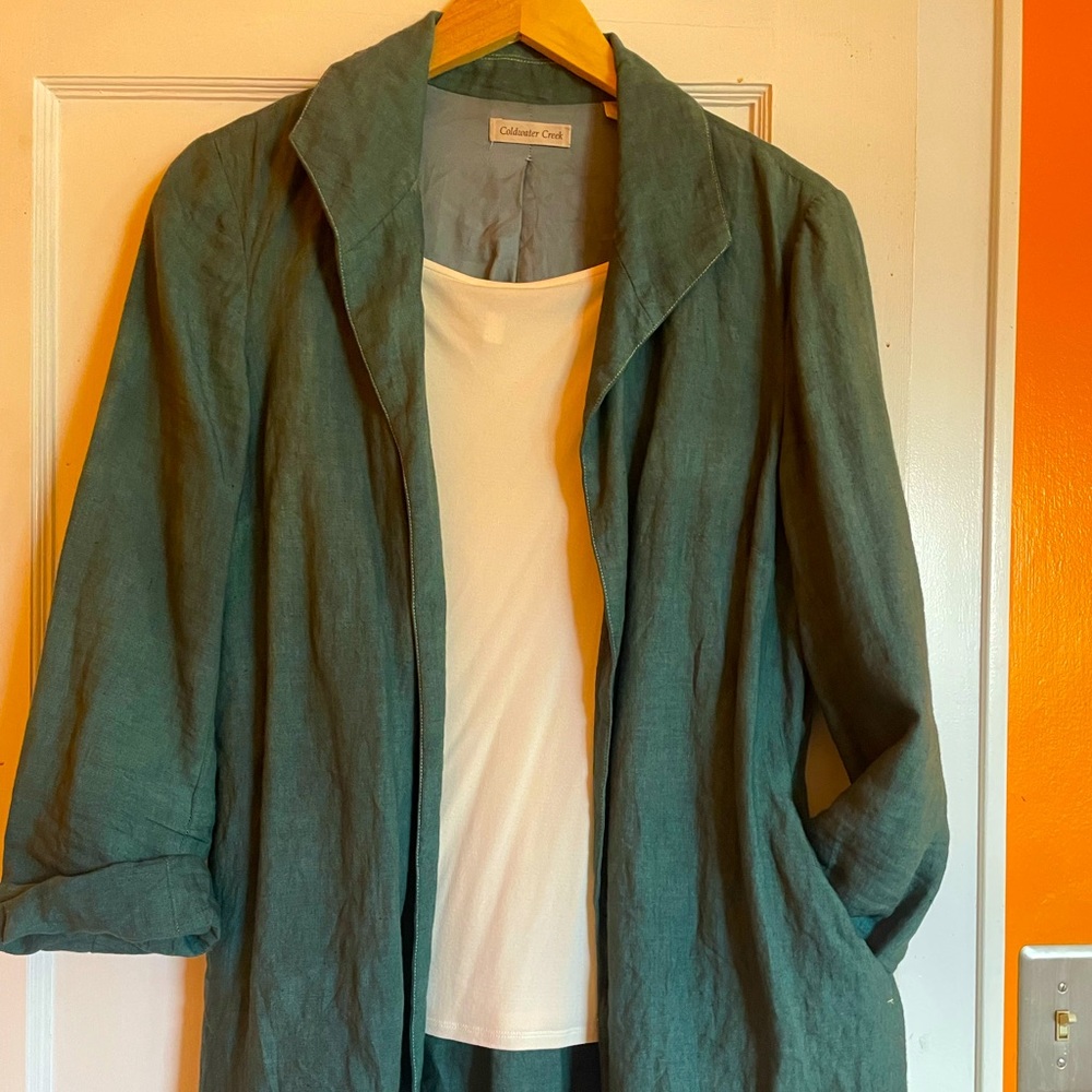 Cold Water Creek Linen Blazer, great for weddings